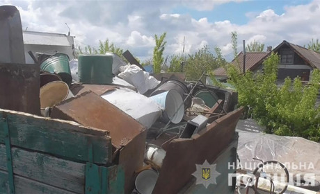 У Пологівському районі поліцейські вилучили понад 4 тони металобрухту