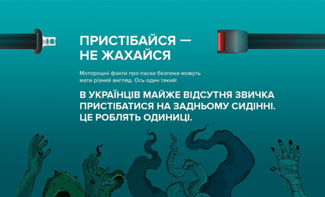 «Пристібайся – не жахайся»: як заохотити громадян України пристібатися ременем безпеки у авто?