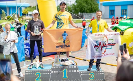 Южноукраїнські спортсмени стали срібними призерами «Забігу під градирнями», який відбувся у Вараші