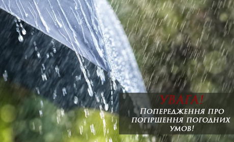 Дощ та град: попередження про небезпечні метеорологічні явища
