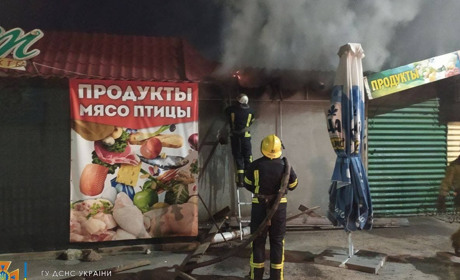 В Мелитопольском районе сгорели два киоска