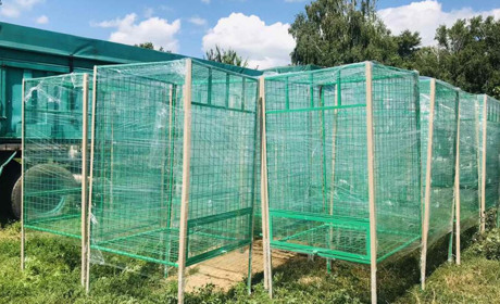 У Кагарлику та селах громади будуть встановлені нові сітчасті контейнери для збирання ПЕТ-пляшок