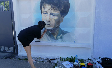 У Старокостянтинові з'являється ще один мурал - актора Леоніда Бикова