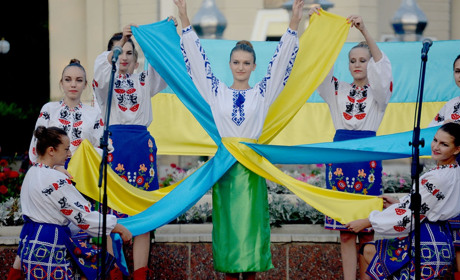 Як святкували День Незалежності України у Гадячі. Фоторепортаж