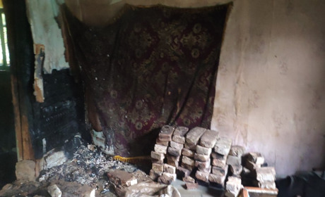 На Менщині під час пожежі в будинку загинув чоловік