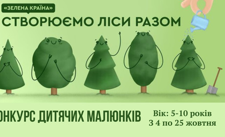 Стартує конкурс дитячих малюнків «Створюємо ліси разом»
