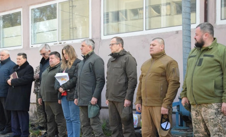 Голова облради Володимир Федоренко на чолі делегації відвідав військових 30-ї бригади у зоні АТО/ООС
