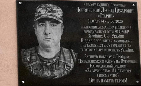 У Києві відкрили меморіальну дошку Леоніду Добрянському