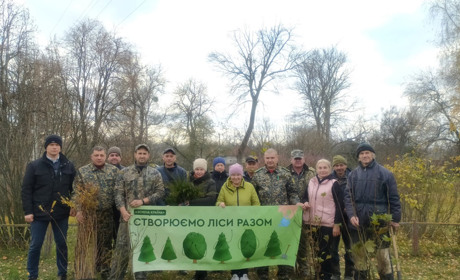 У Бобрику озеленювали садибу Масюкових