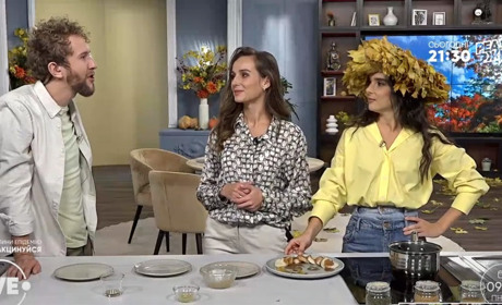 Анна Чуй готувала веганські панкейки у прямому ефірі телеканалу LIVE