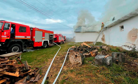 Рятувальники ліквідували масштабну пожежу у пташнику в Ошихлібах