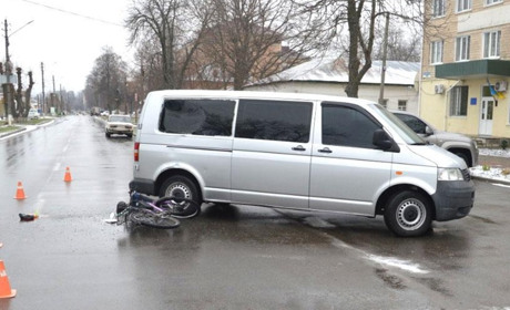 У Гадячі під час ДТП травмувався велосипедист