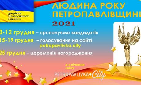 Обрано номінантів на конкурс "Людина року Петропавлівщини 2021": запропонували 45 персон