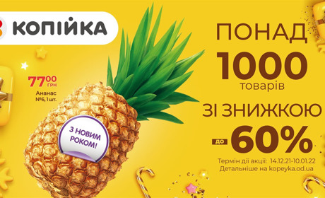 «Копійка» в Первомайську: 19 грудня — акційна пропозиція на новорічний декор та шоколадні цукерки
