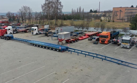 На Хмельниччині розробили унікальний автопричіп довжиною до 33 метрів
