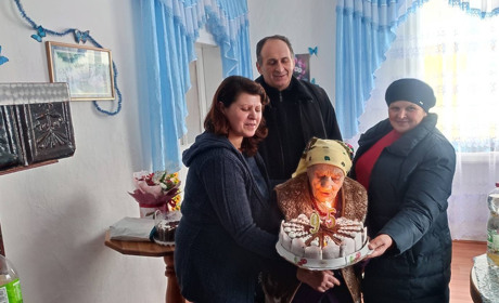 95-ліття відсвяткувала Анастасія Білоус із Грабівки