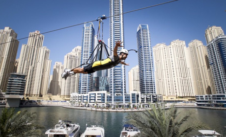 Район Dubai Marina — пляжный отдых в окружении небоскрёбов