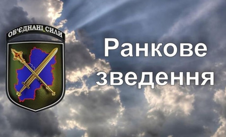 Зведення про ситуацію в районі проведення операції Об’єднаних сил