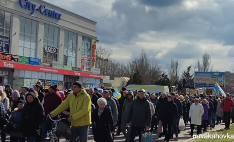 У Новій Каховці пройшов мітинг за Україну