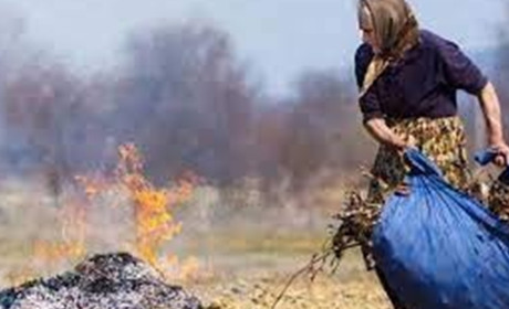 Прийшла весна… Гадячани почали палити сміття