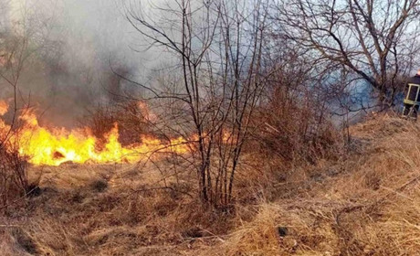 У Іванівській громаді загинула жінка, яка спалювала суху траву