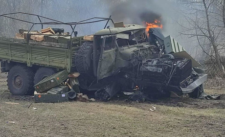 На Чернігівщині ЗСУ знищили танк, два «Тигра» та понад 20 російських солдат