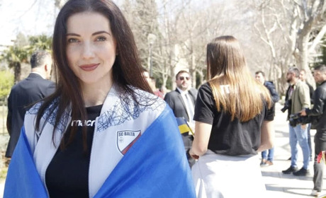 Волейболістки з Балти організували в Боснії мітинг на підтримку України (ФОТОФАКТ)