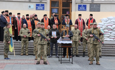 У Дрогобичі попрощались з Миколою Пшеченком, який загинув під час обстрілів Харкова