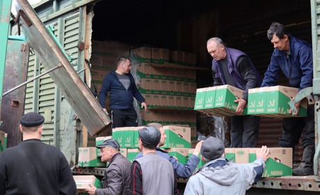 В Лозову доставили продуктові набори