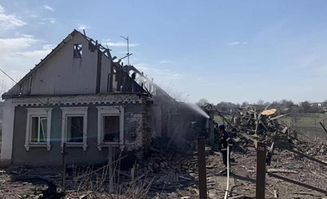 У селі на Донеччині з-під завалів врятували песика