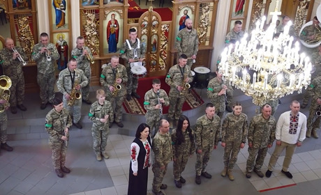 Хор повітряних сил ЗСУ заспівав на честь Великодня