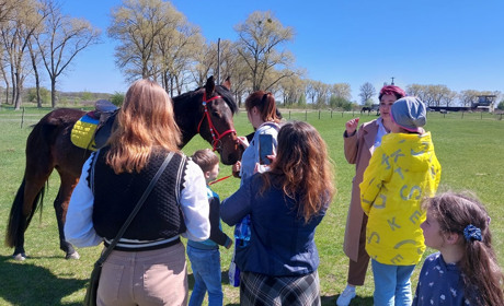 У Старокостянтинові діти каталися верхи та спілкувалися із конями