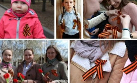 У школах та дитячих садках Мелітополя на дітей вішають георгіївські стрічки без відома батьків