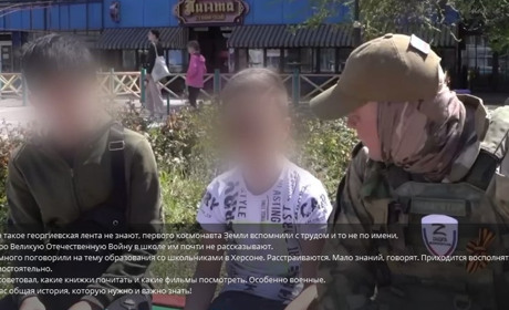 Російські пропагандисти знімають «новини Херсона» на вулицях Мелітополя