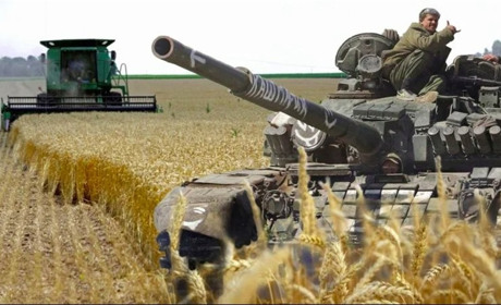Російські окупанти забрали пшеницю з українських складів у Бердянську й повезли в бік Криму