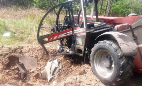 В Чернігівському районі підірвався тракторист
