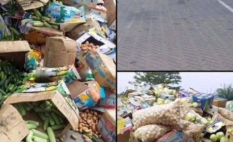 Тонни овочів на узбіччі: росіяни не дозволяють фермерам везти товар до Запоріжжя