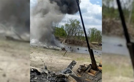 Українські військові підірвали понтонний міст на Луганщині