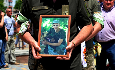 У Нікополі простилися із загиблим холодноярівцем, солдатом Олександром Соколенком