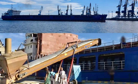 Росіяни по морю вивезли з Бердянська 7 тис. тонн зерна
