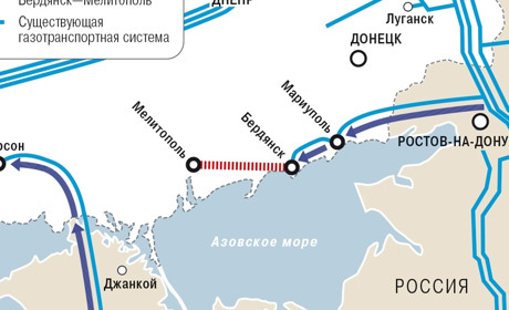 Окупанти збираються тягнути газопровід від Бердянська до Мелітополя, а потім на Крим