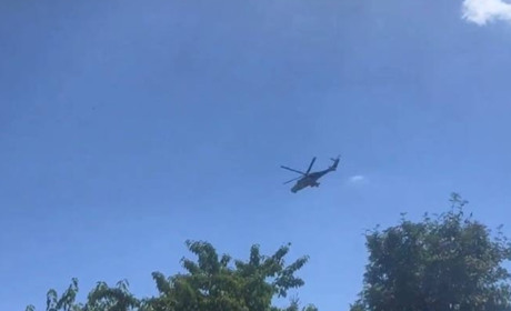 Над Бердянськом кружляли російські бойові гелікоптери