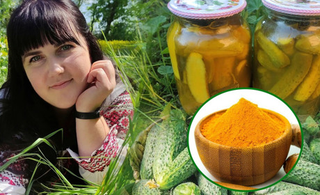 Рецепт маринованих огірків з куркумою від господині з Переяславщини