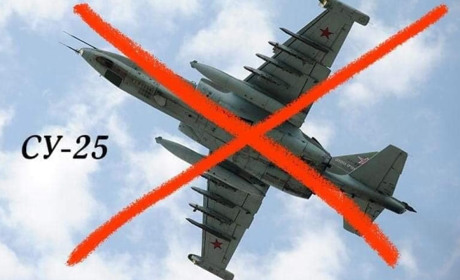 На Запорізькому напрямі збито штурмовик Су-25