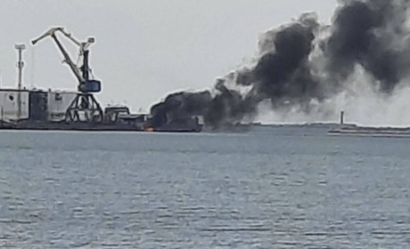 Пожежа в порту Бердянська — диверсія ЗСУ?