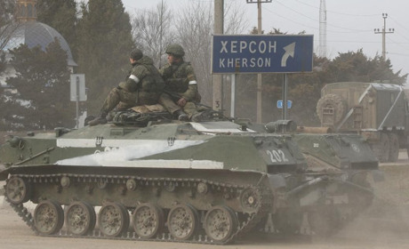 Через Мелітополь армія рф перекидає техніку у бік Херсону