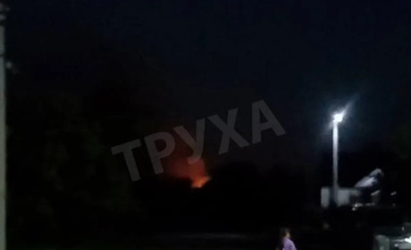 У Каховському районі горить залізнична станція