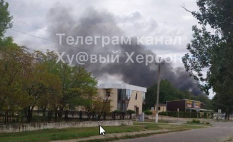 У Новій Каховці горить водоканал