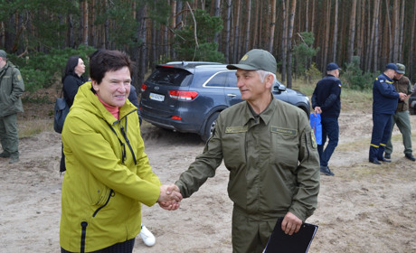 На Переяславщині провели спільне навчання служби лісівників та пожежників Київщини ФОТО/ВІДЕО