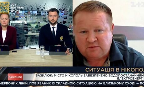 Нікополь з водою та світлом, - секретар міськради Іван Базилюк у прямому етері телемарафону